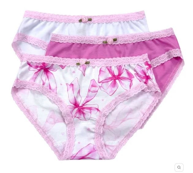 Esme Tulle Bows 3-Pack Panty Set