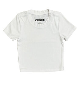 KatieJ NYC White Livi SS Tee