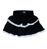FBZ Black/White Lace Trim Skirt