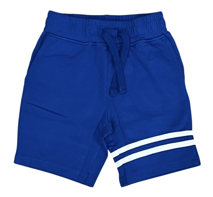 Mish Cobalt/ Wht Taping Trim Shorts