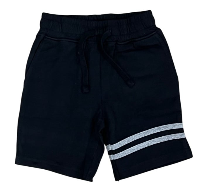Mish Black/ Grey Taping Trim Shorts