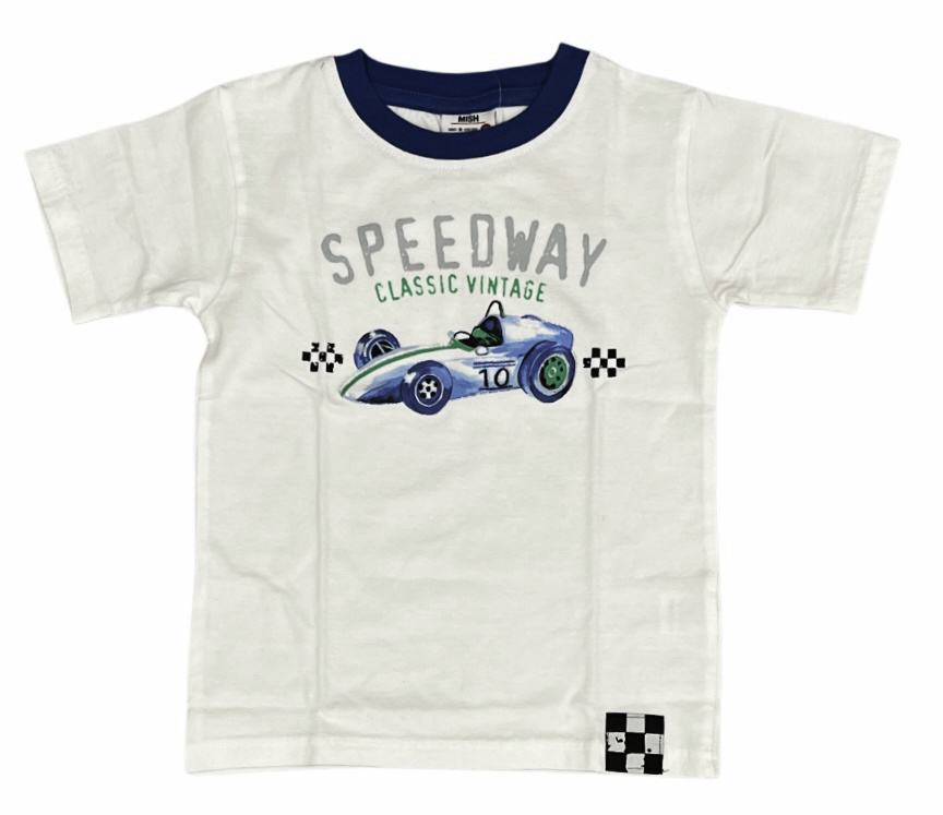 Mish White Speedway Tee