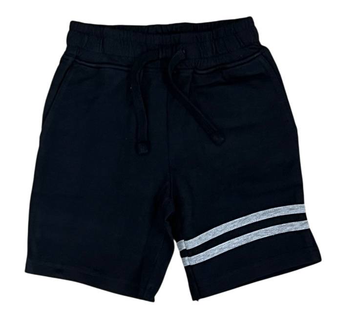 Mish Black/ Grey Taping Trim Infant Shorts