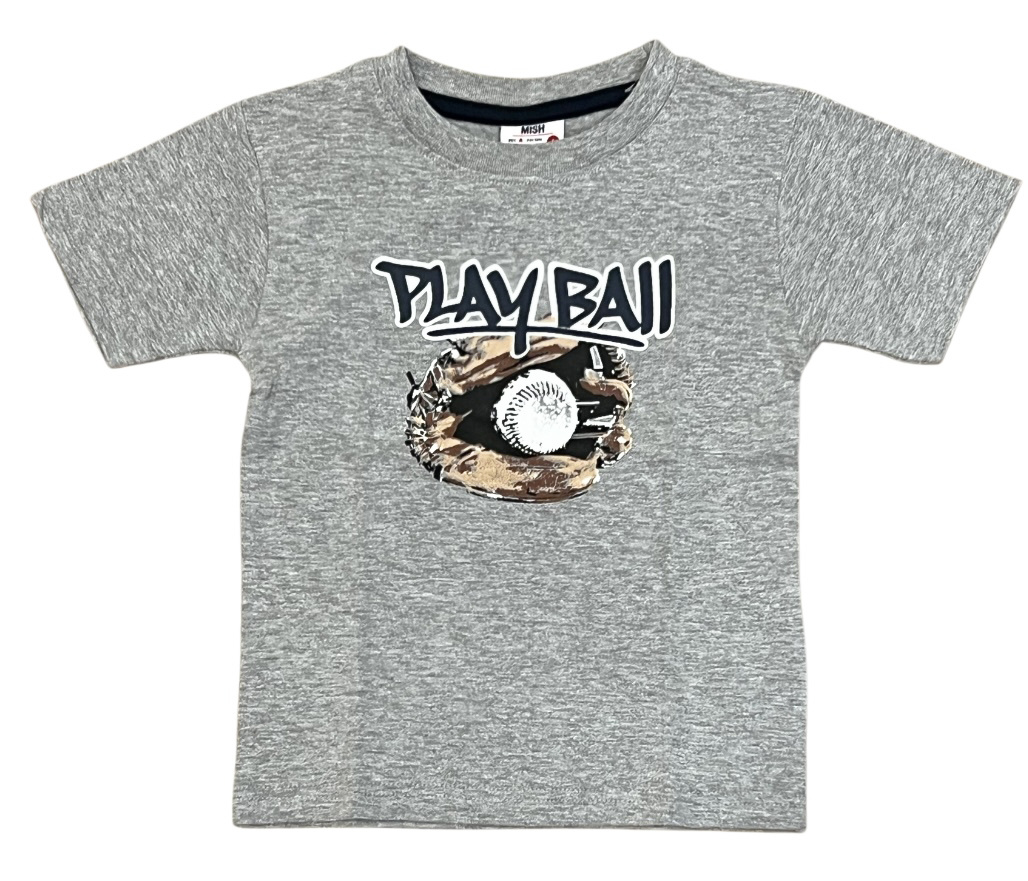 Mish Grey Play Ball Infant Tee