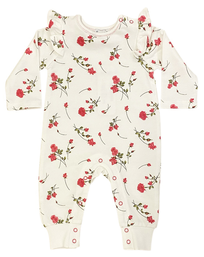 Splendid Camellia Rose Romper