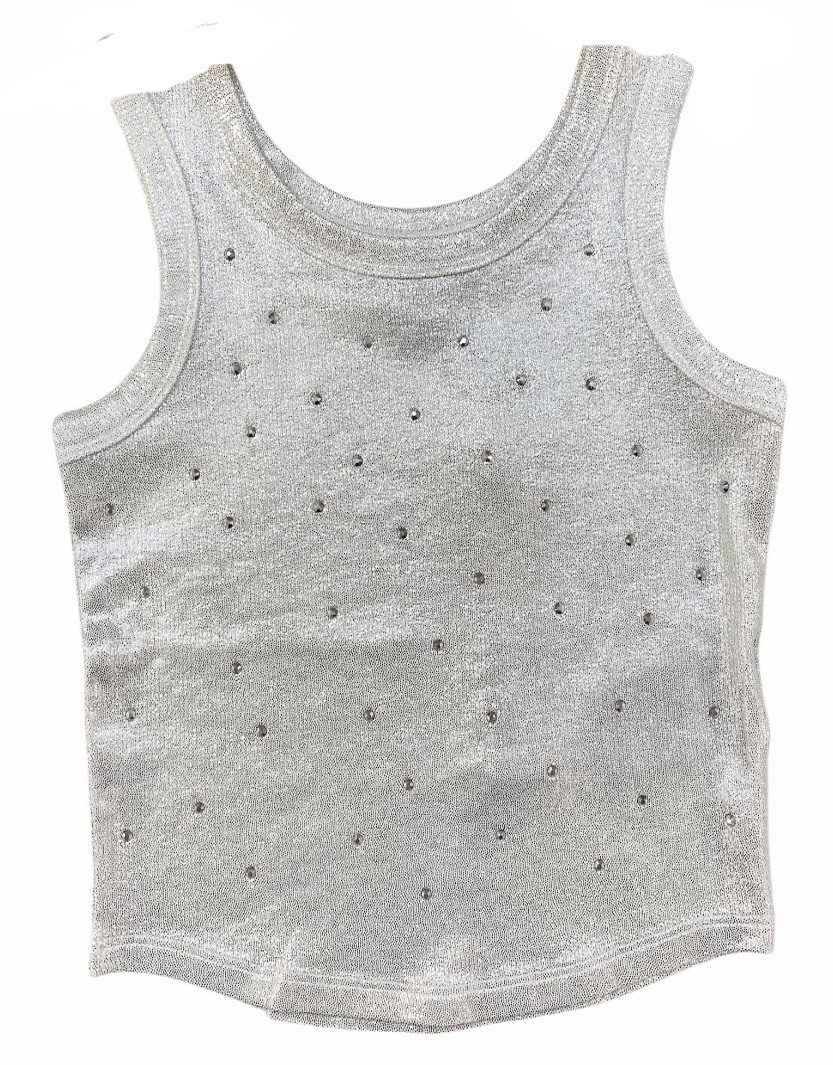 Mia Silver Stud Tank Top