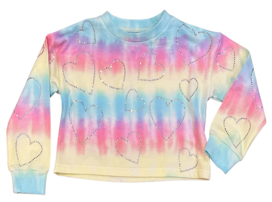 Mia Rainbow Hearts Sweat Shirt