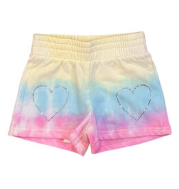Mia Rainbow Heart Sweat Shorts
