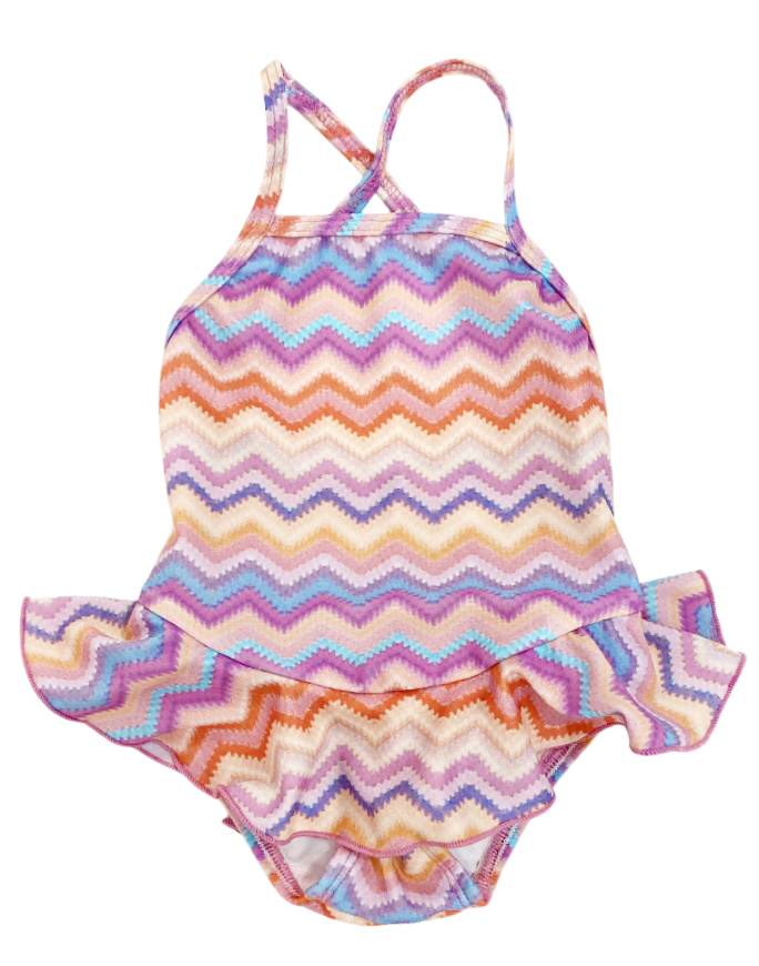Cruz Zig Zag Ruffle Infant Swimsuit