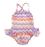 Cruz Zig Zag Ruffle Swimsuit