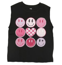 LbL Retro Smiley Heart Tank Top