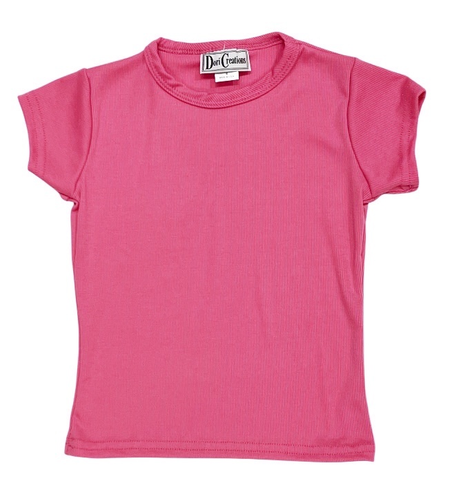 Dori Fuchsia SS Ribbed Tee