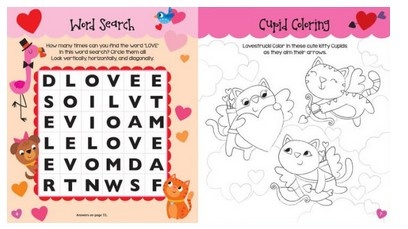 Be My Valentine! Activity Book and Puffy Stickers