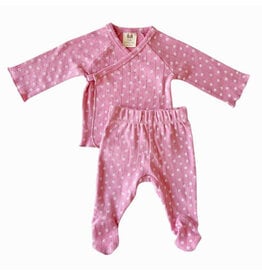 Pink Floral Pointelle 2 pc Set