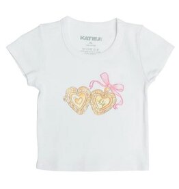 KatieJ NYC Locket Bow SS Tee