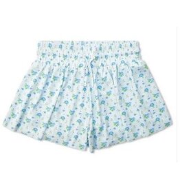 IScream Blue Floral Butterfly Shorts
