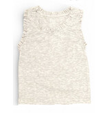 FBZ Grey Ruffle Trim Tank Top
