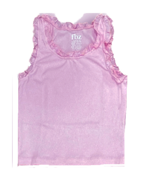 FBZ Pink Eyelet Tank Top