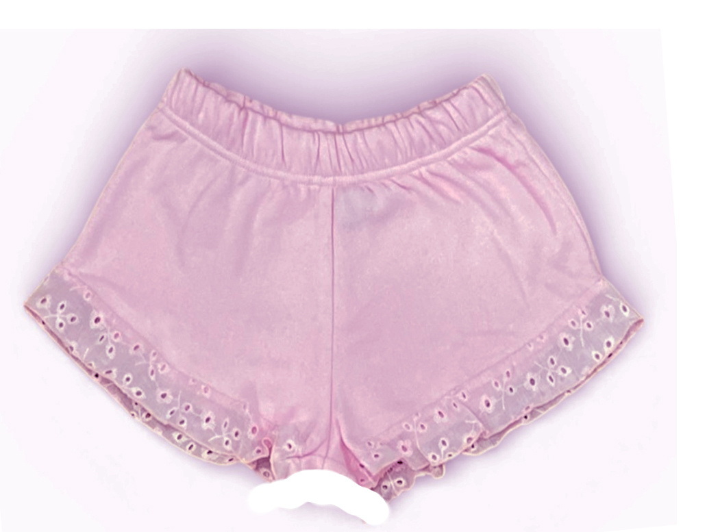 FBZ Pink Eyelet Sweatshort