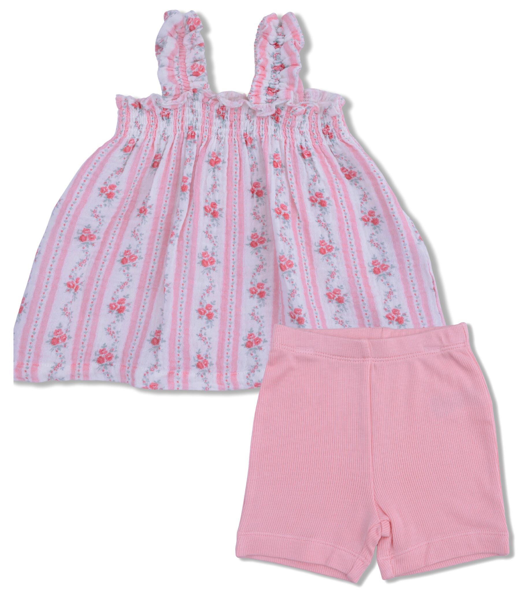 Angel Dear Winding Roses Gauze Short Set