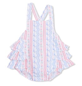 Angel Dear Tulip Stripe Gauze Sunsuit