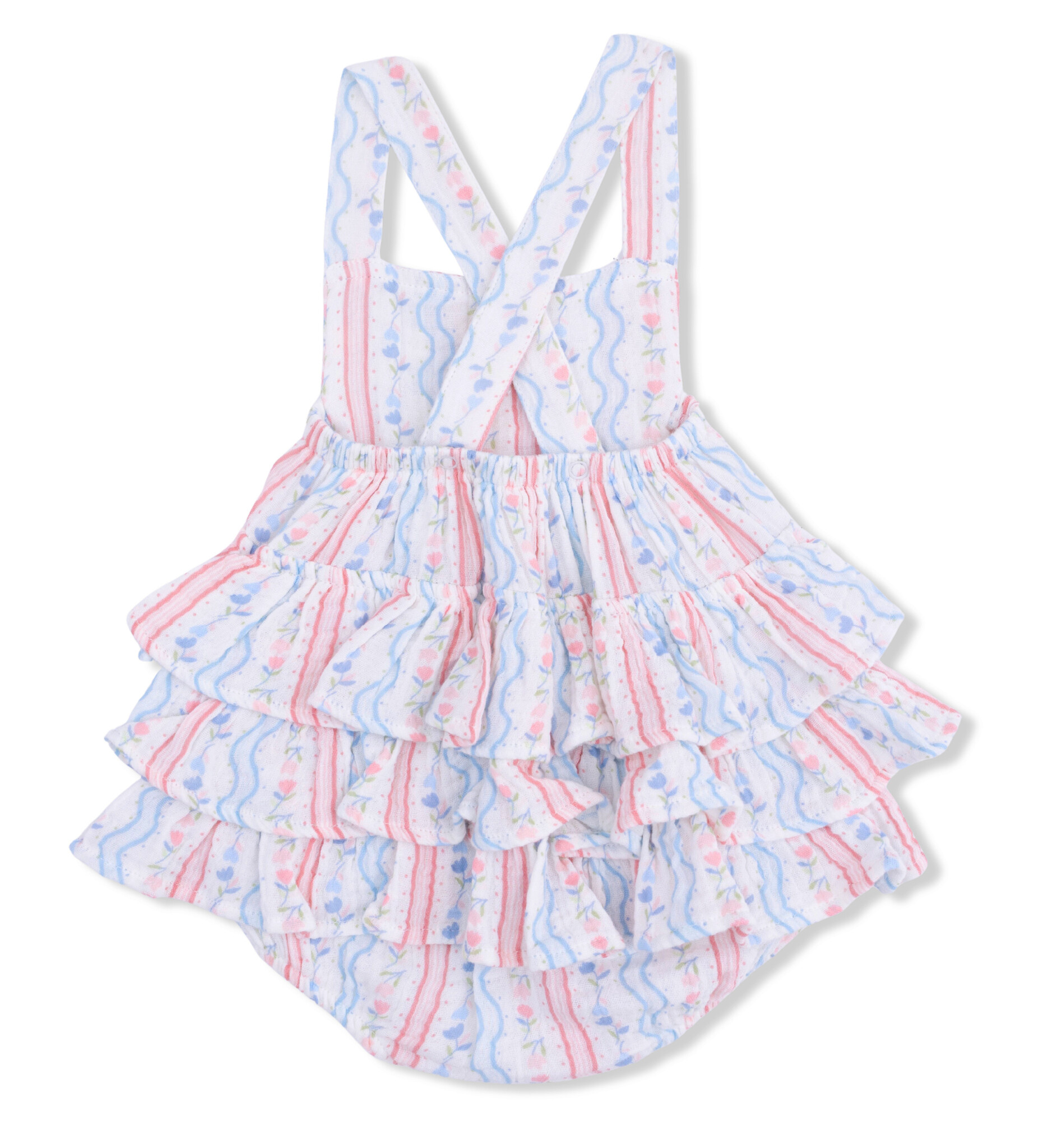 Angel Dear Tulip Stripe Gauze Sunsuit