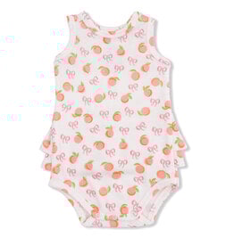Angel Dear Little Peaches Ribbed Ruf back Onesie