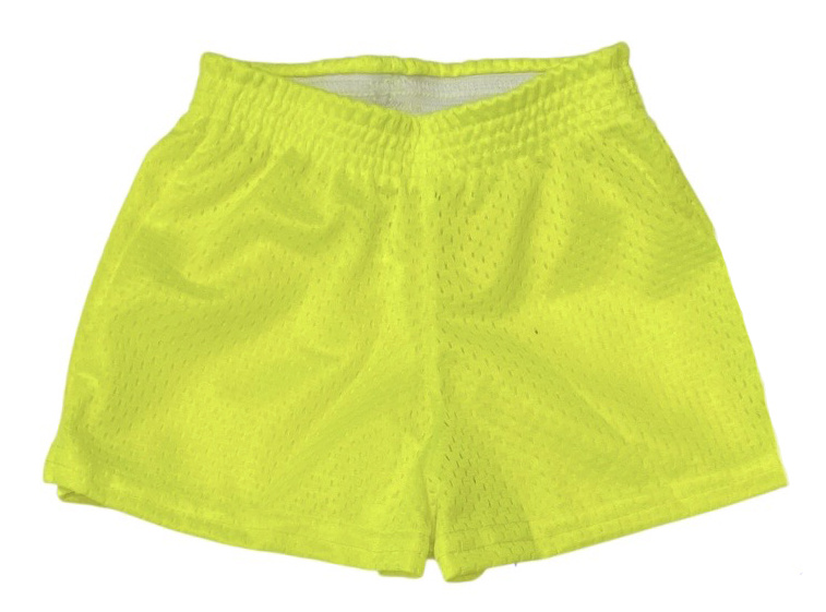 Dori Neon Yellow Mesh Shorts