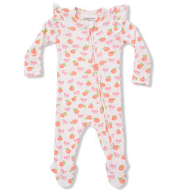 Angel Dear Little Peaches Ribbed Footie