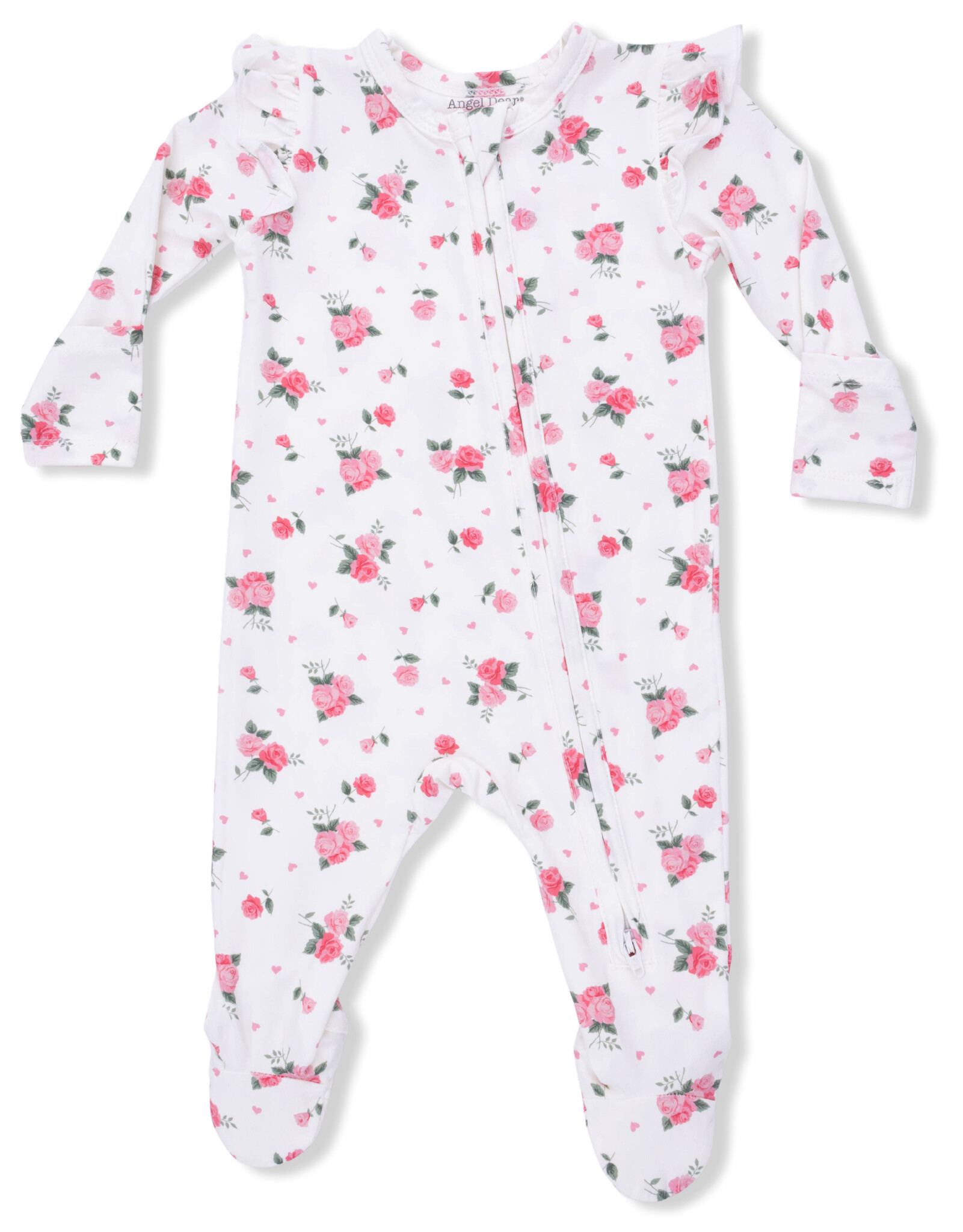 Angel Dear Pink Rosettes Footie