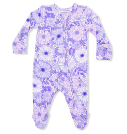 Angel Dear Lacy Lavender Floral Footie