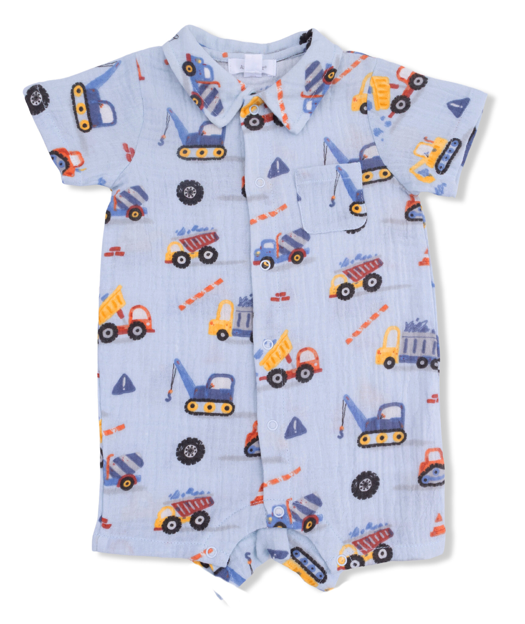 Angel Dear Construction Gauze Romper