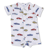 Angel Dear Race Car Gauze Romper