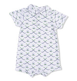 Angel Dear Simple Golf Rib Henley Romper