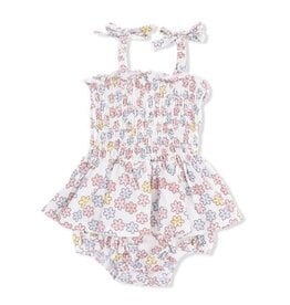 Angel Dear Sarah Floral Smocked Bubble