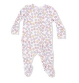 Angel Dear Sarah Floral Ruffle Back Footie