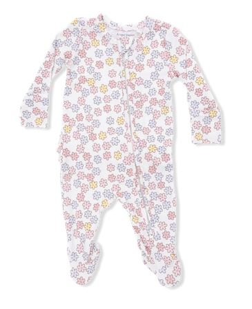 Angel Dear Sarah Floral Ruffle Back Footie