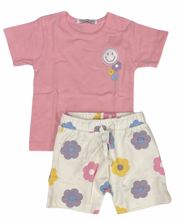 Little Mish Spring Daisy Inf Short Set