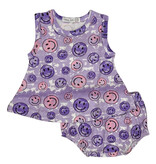 Little Mish Purple Smiley Swing Set