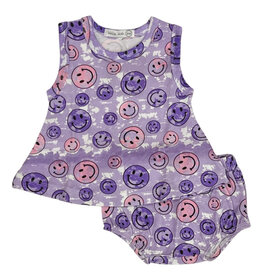 Little Mish Purple Smiley Swing Set