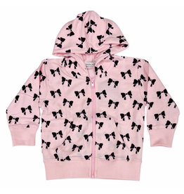 Little Mish Pink Bows Inf Hoodie