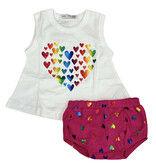 Little Mish Rainbow Foil Hearts Swing Set