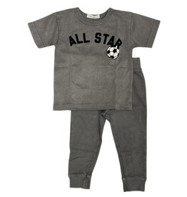 Little Mish Coal All Star Soccer Pant Set