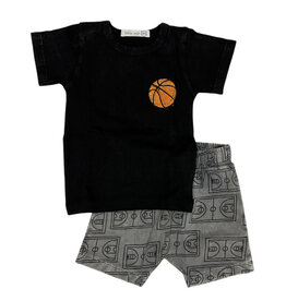 Little Mish Basketball Patch Court Short Inf Set