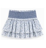 KatieJ NYC Denim Blue Mini Toile Skirt