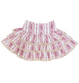 KatieJ NYC Pink Cotton Stripe Skirt