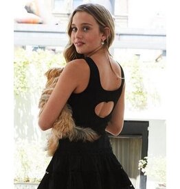 Theme Black Heart Cut Out Tank Top