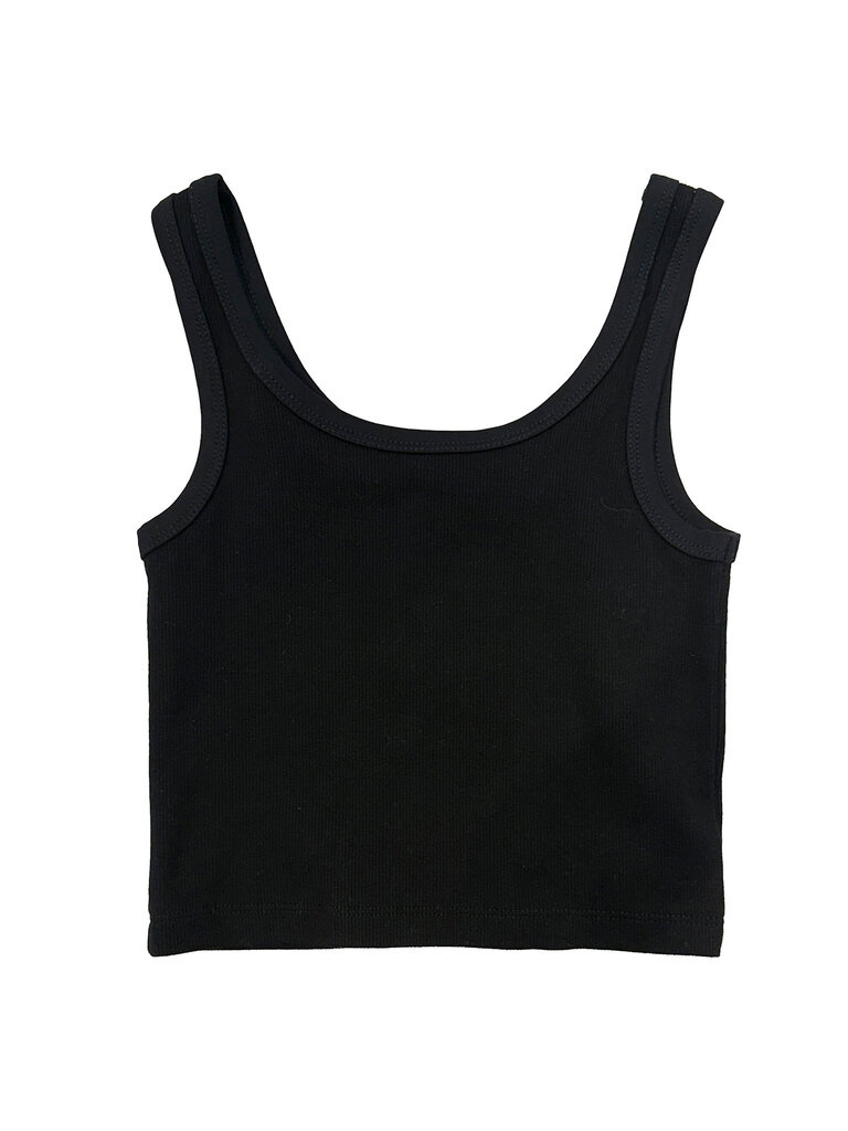 Theme Black Heart Cut Out Tank Top
