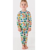 Bright Multi Trucks PJ Set
