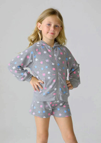 Chaser Butterfly Flowers Zip Hoodie